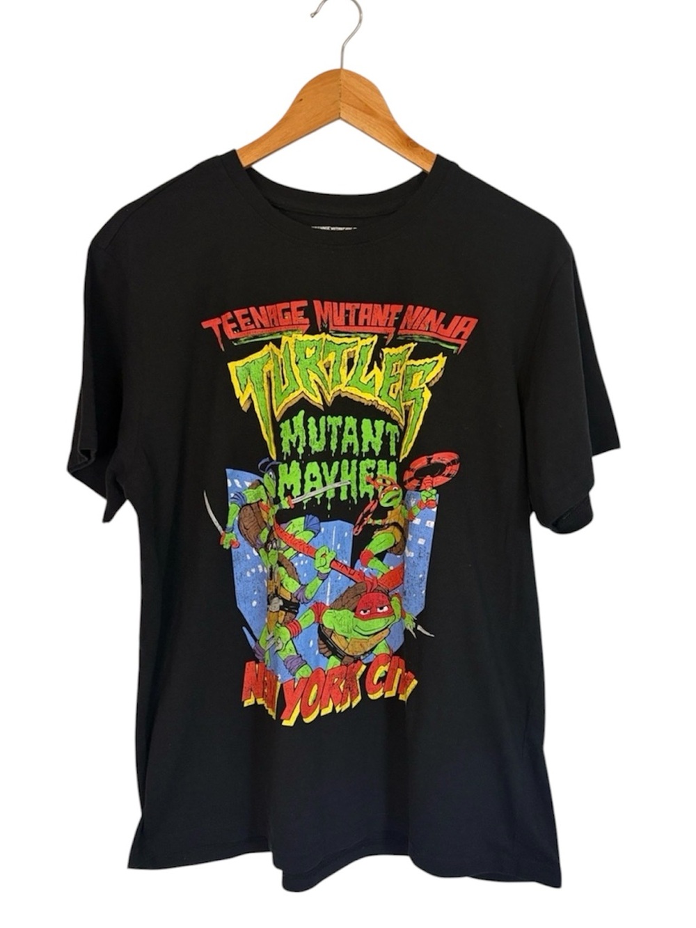 Teenage Mutant Ninja Turtles Mutant Mayhem NYC T-Shirt Black Size XL